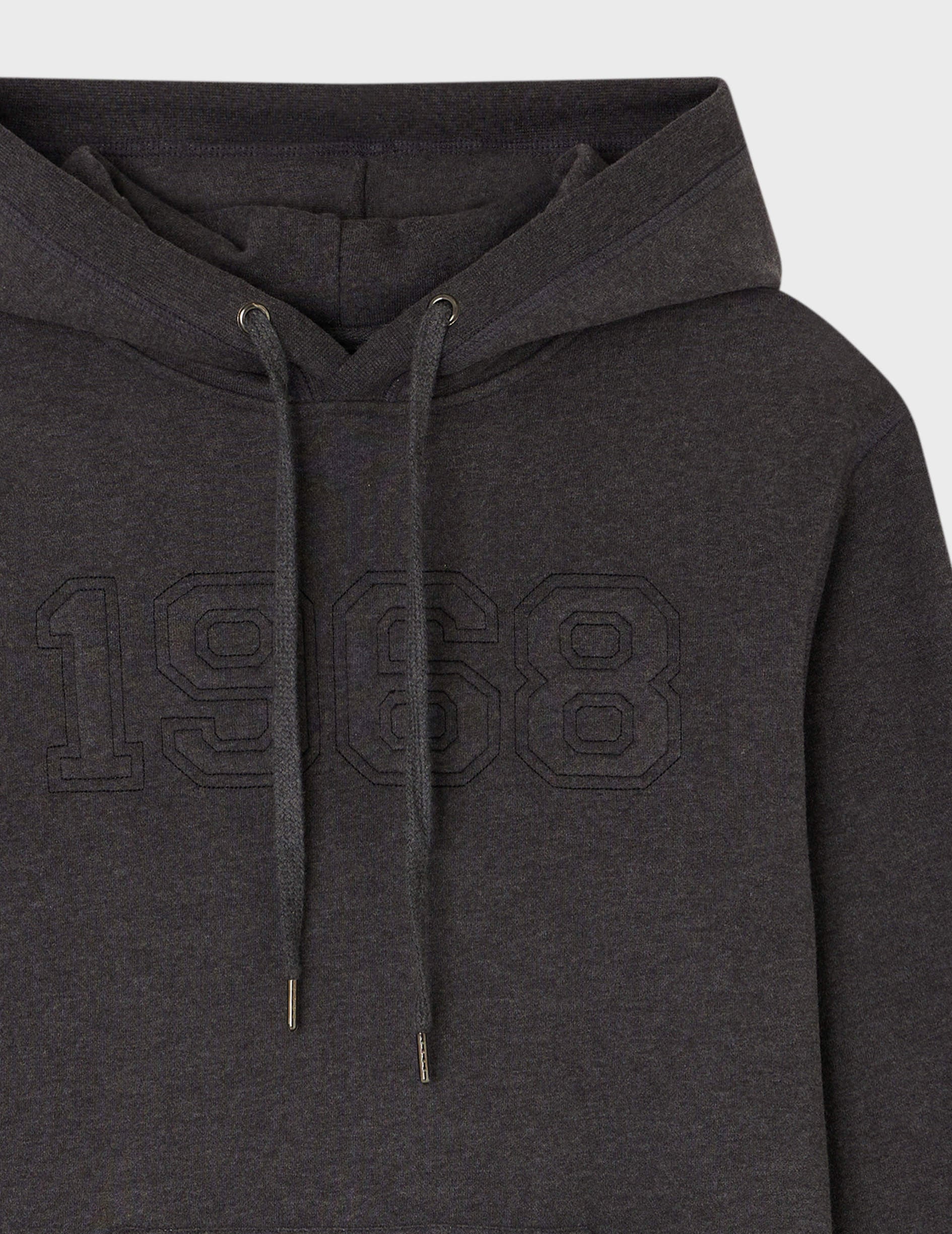 Hoodie Cilian en jersey gris anthracite - Jersey