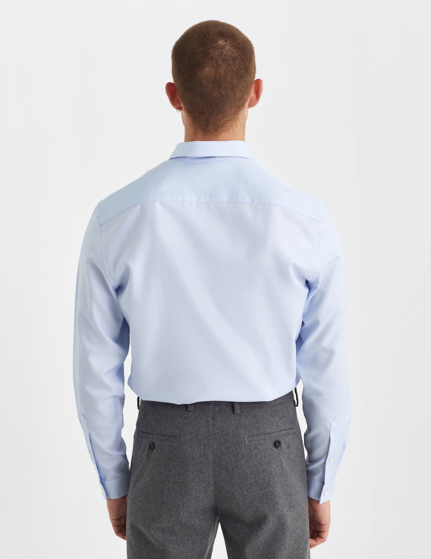 Fitted blue shirt - Shaped - Thin Collar#4