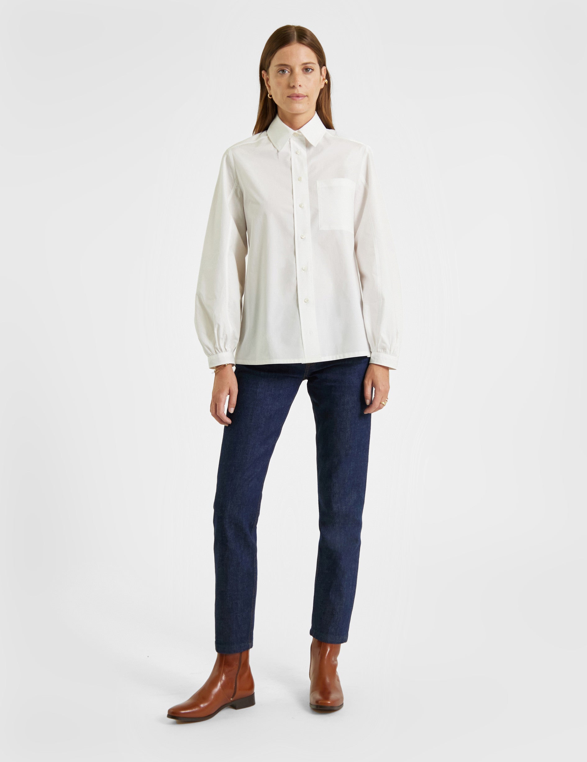 Ecru Emma shirt - Poplin