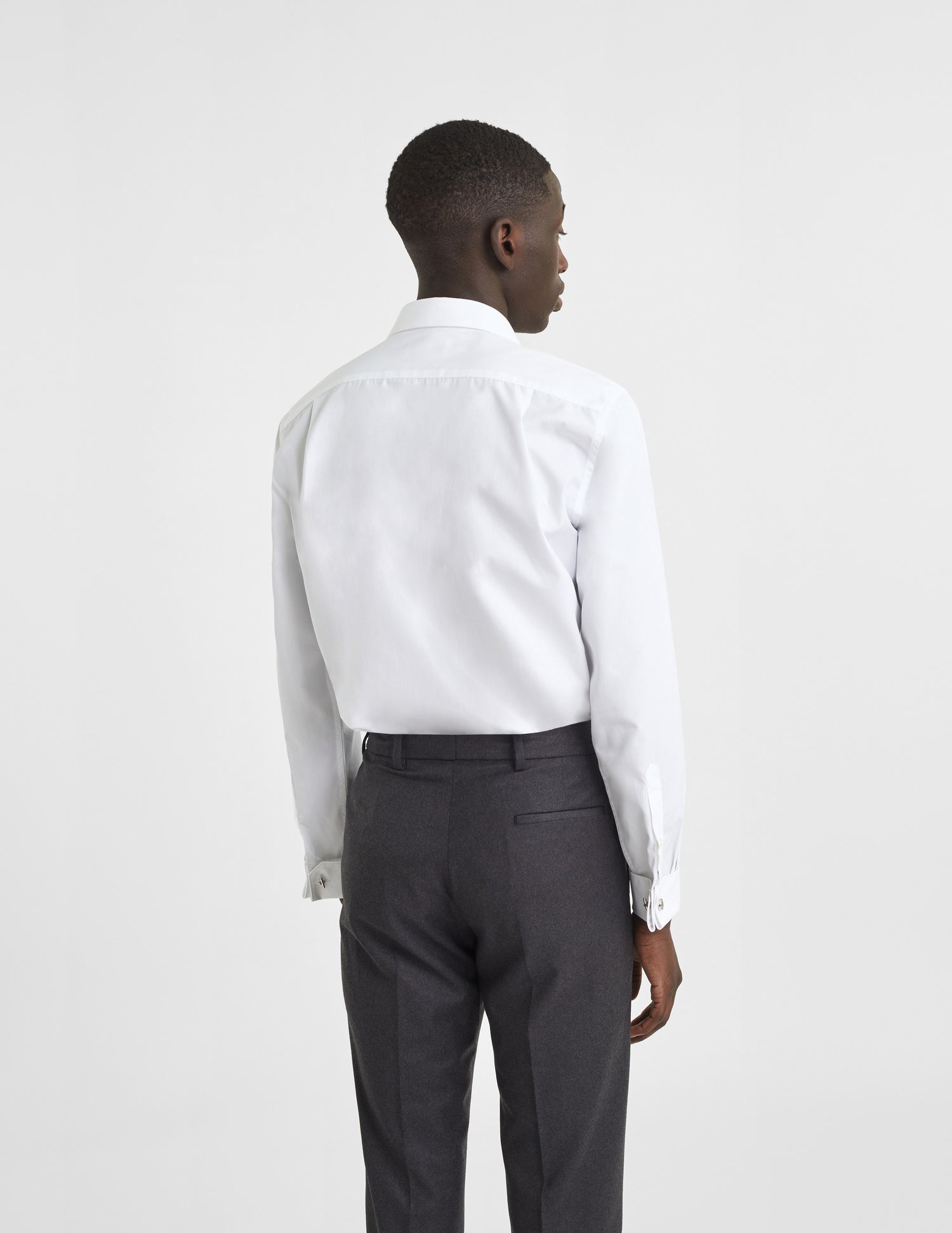 Classic white shirt - Poplin - Italian Collar - French Cuffs#4