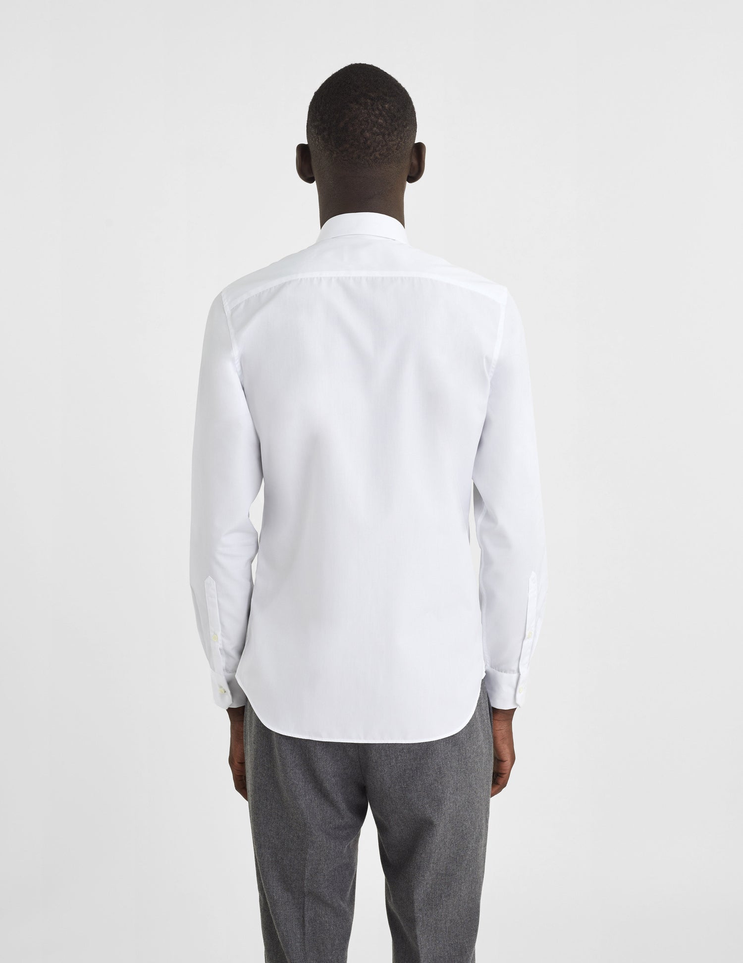 Fitted white shirt - Poplin - Italian Collar#4