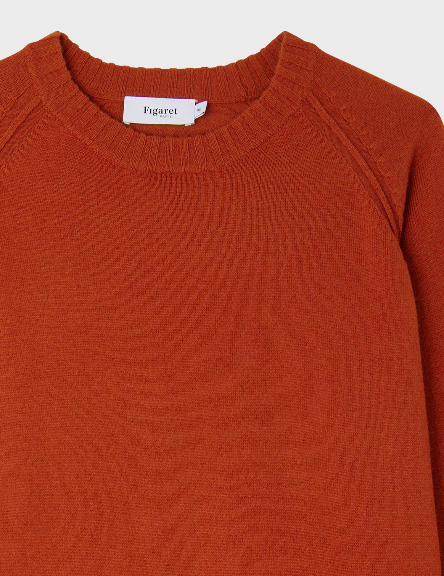 Emile sweater in orange wool and cashmere - Mesh#6