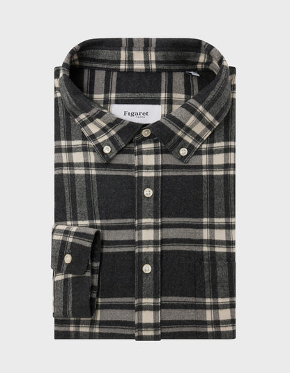 Gabriel shirt with gray checks