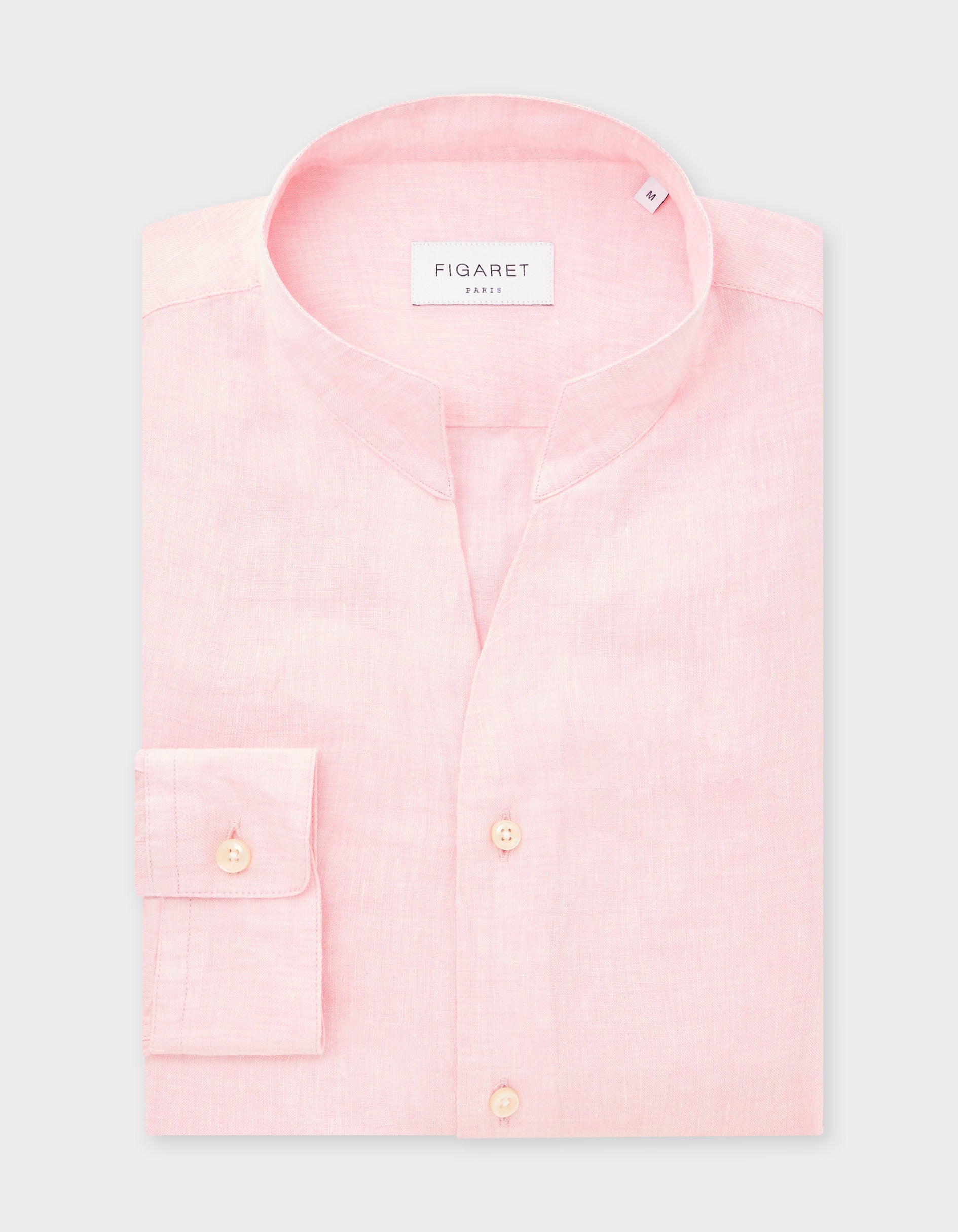Carl light pink linen shirt