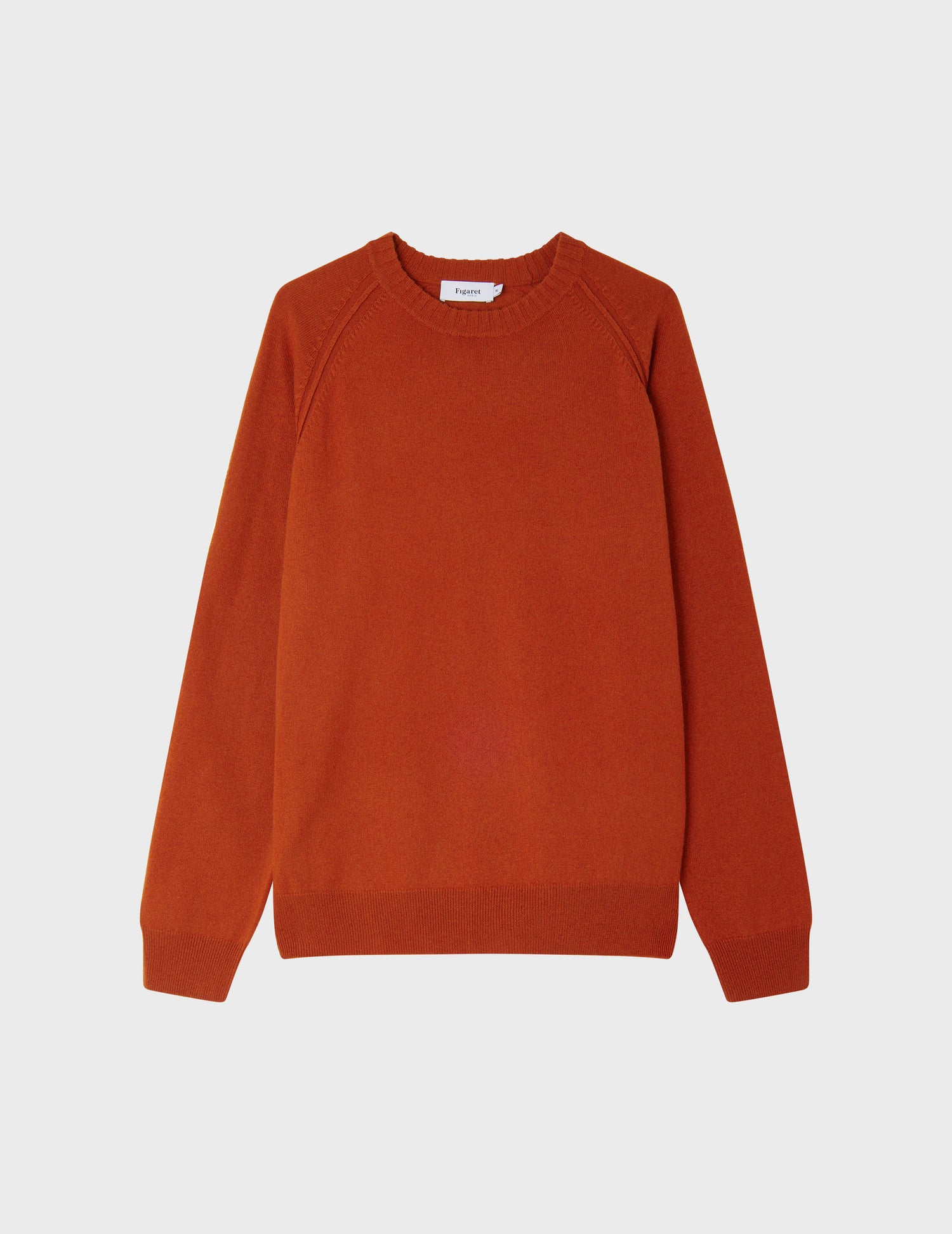 Emile sweater in orange wool and cashmere - Mesh
