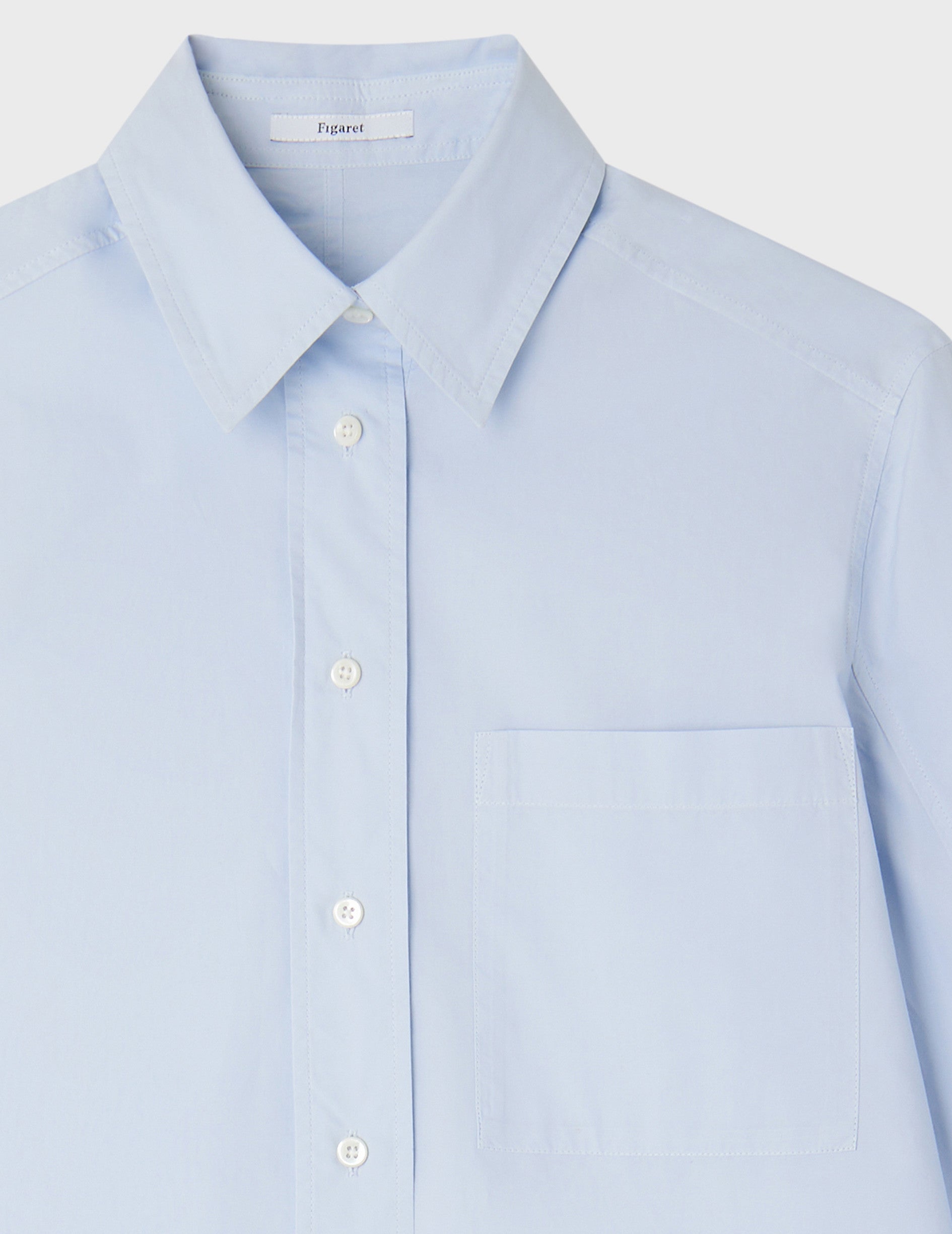 Blue Emma shirt - Poplin
