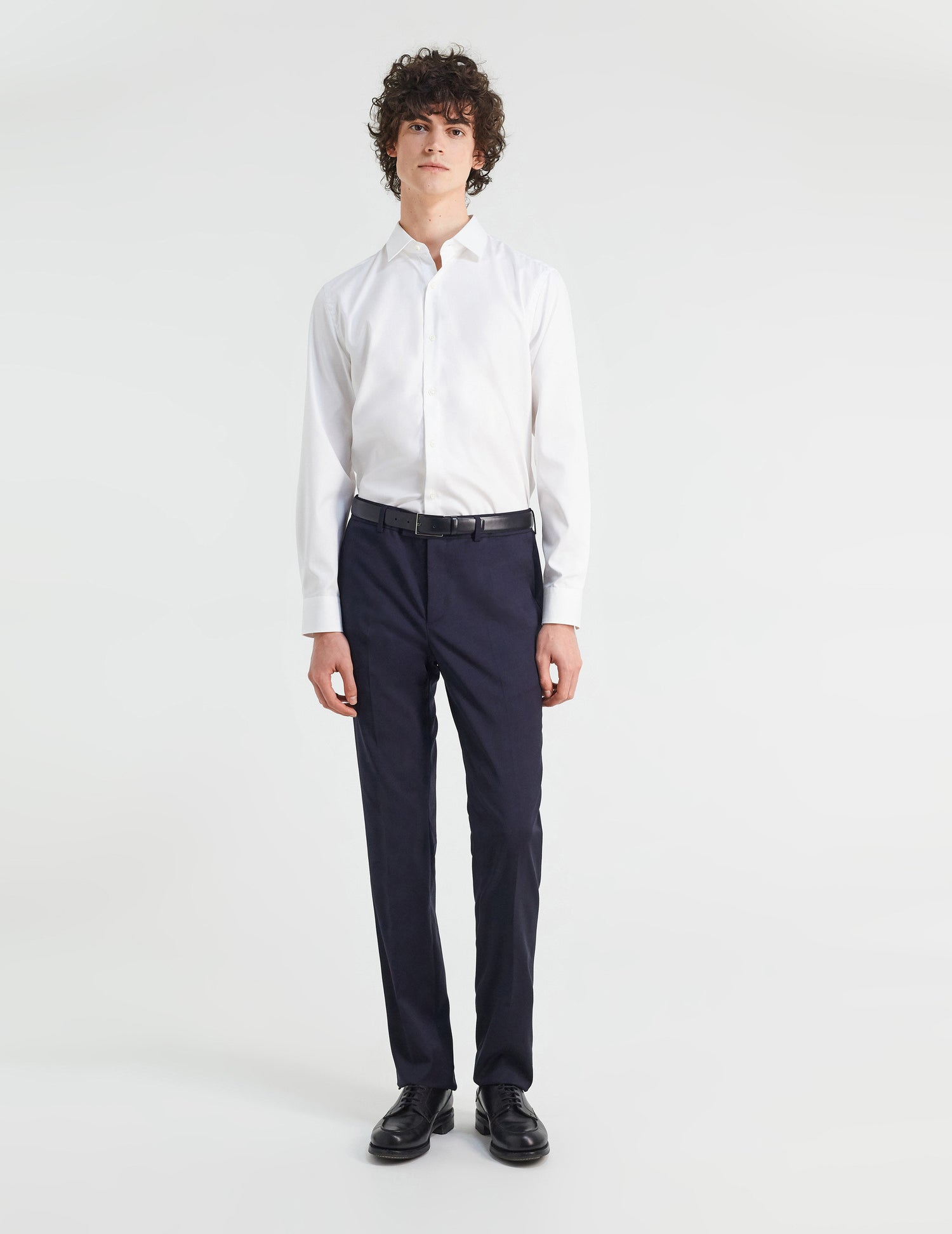 Semi-fitted white shirt - Pin point - Figaret Collar#5