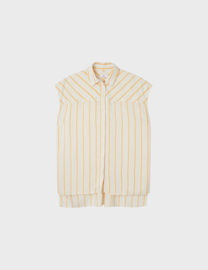 Djenny yellow striped oversize blouse