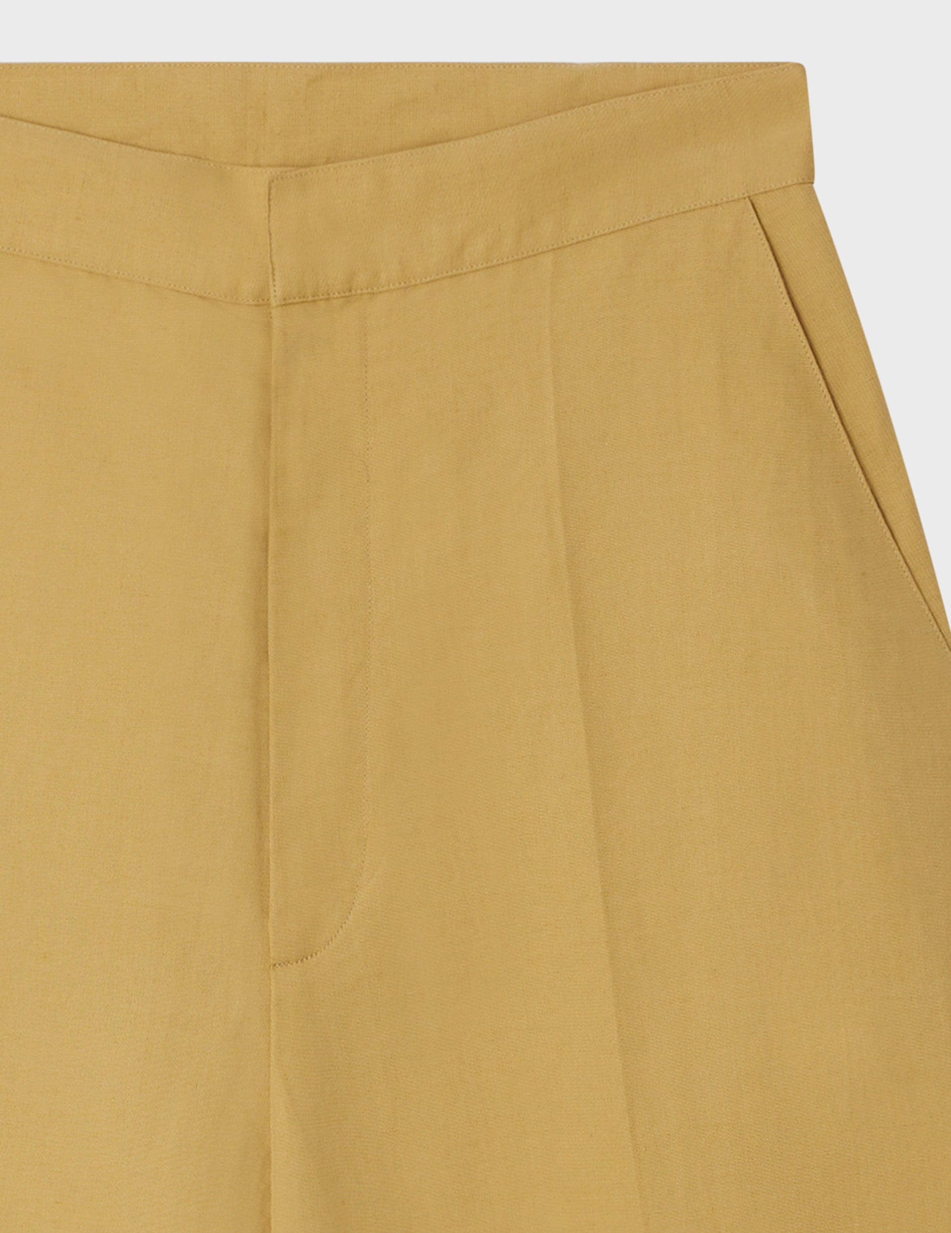 Sand linen and cotton Darlène pants - Linen