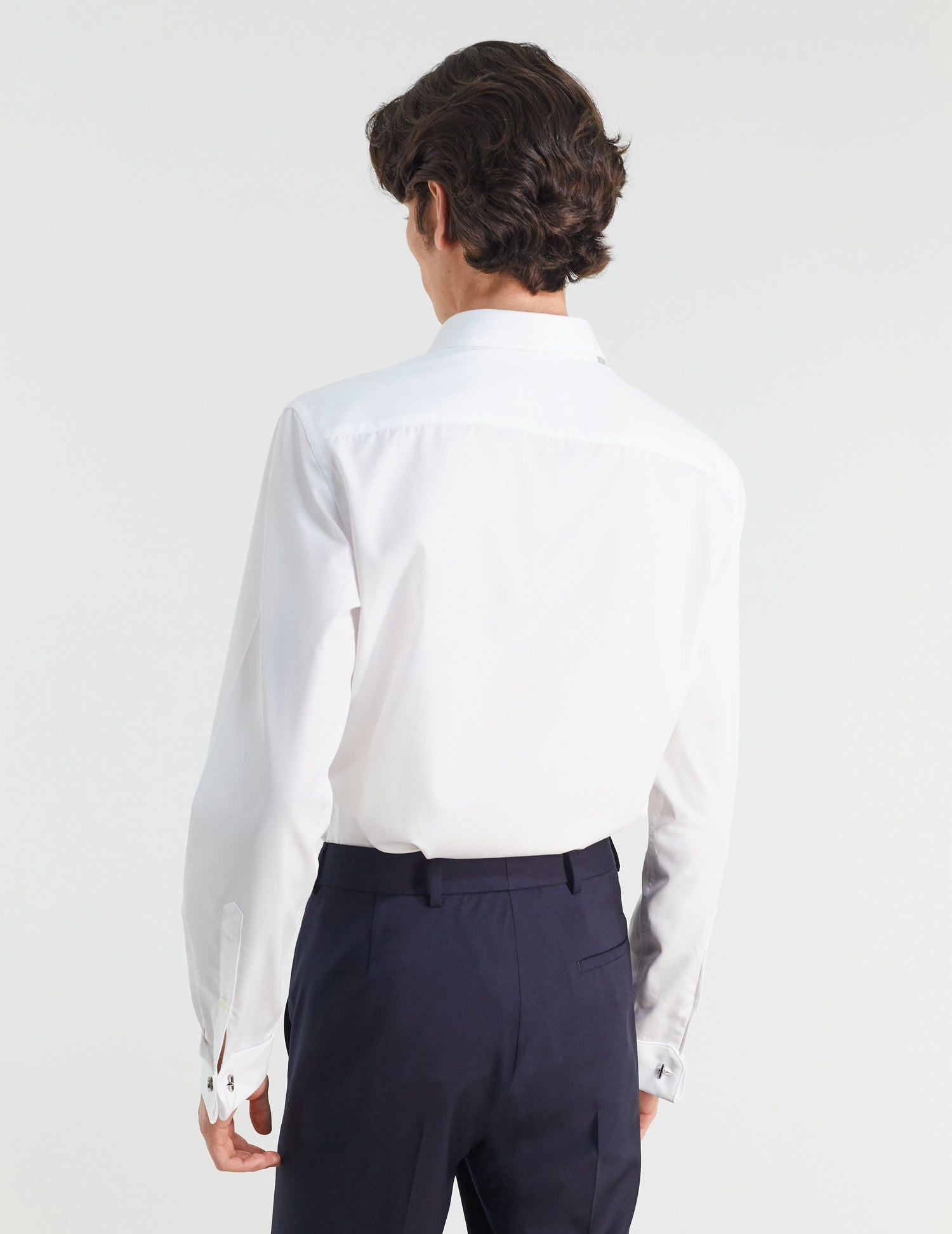 Fitted white shirt - Poplin - Figaret Collar - French Cuffs#4