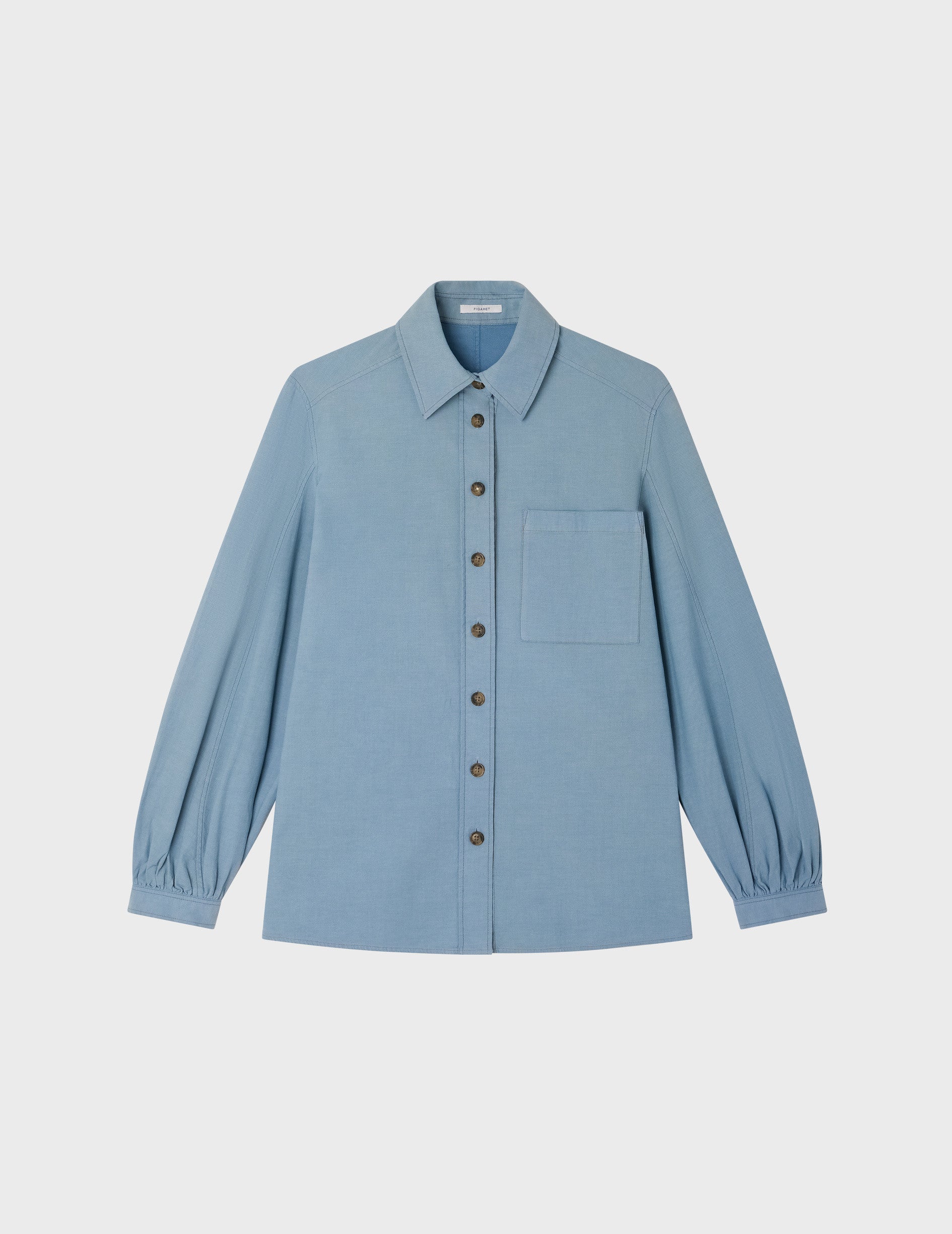 Emma shirt in blue denim