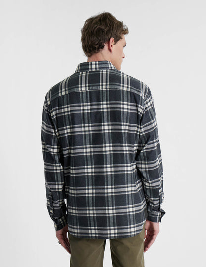 Gabriel shirt with gray checks