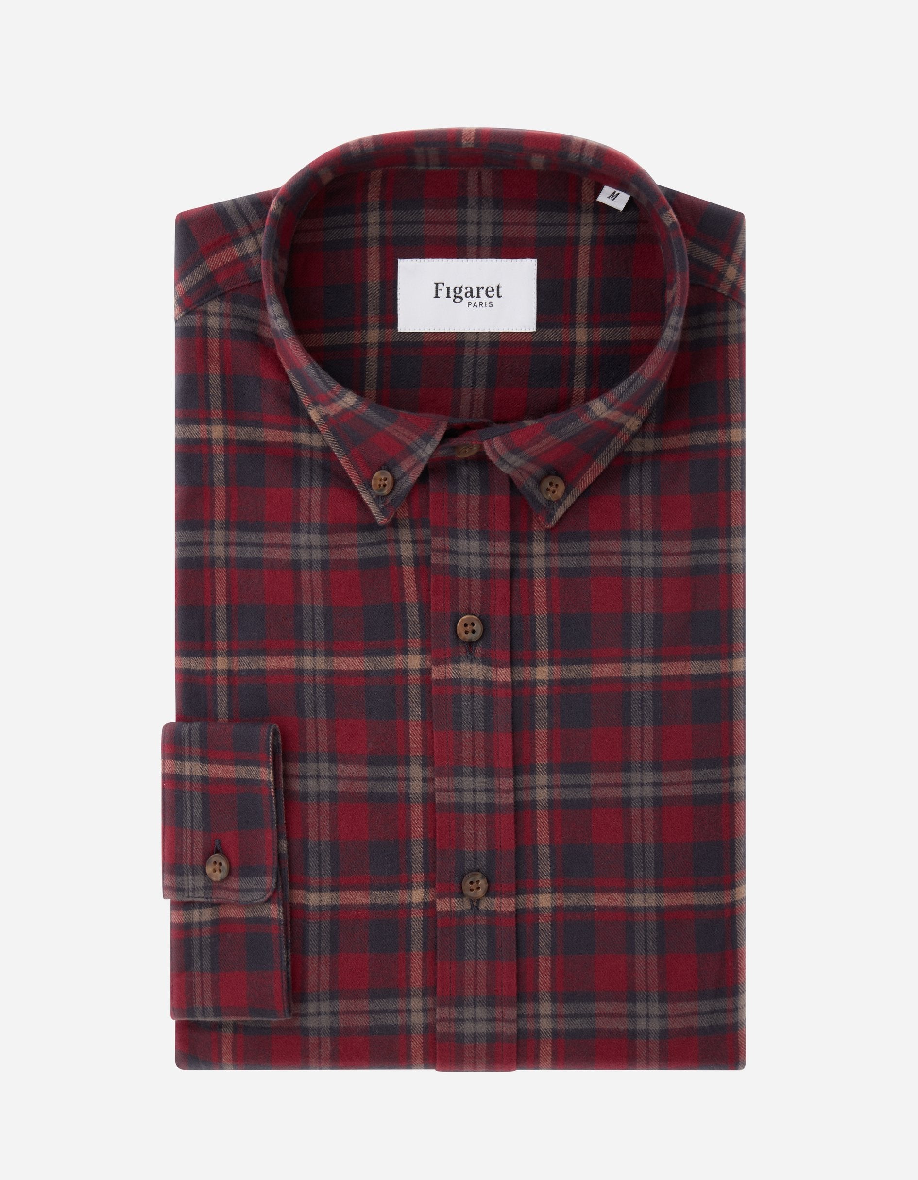 Chemise Gaspard à carreaux rouges