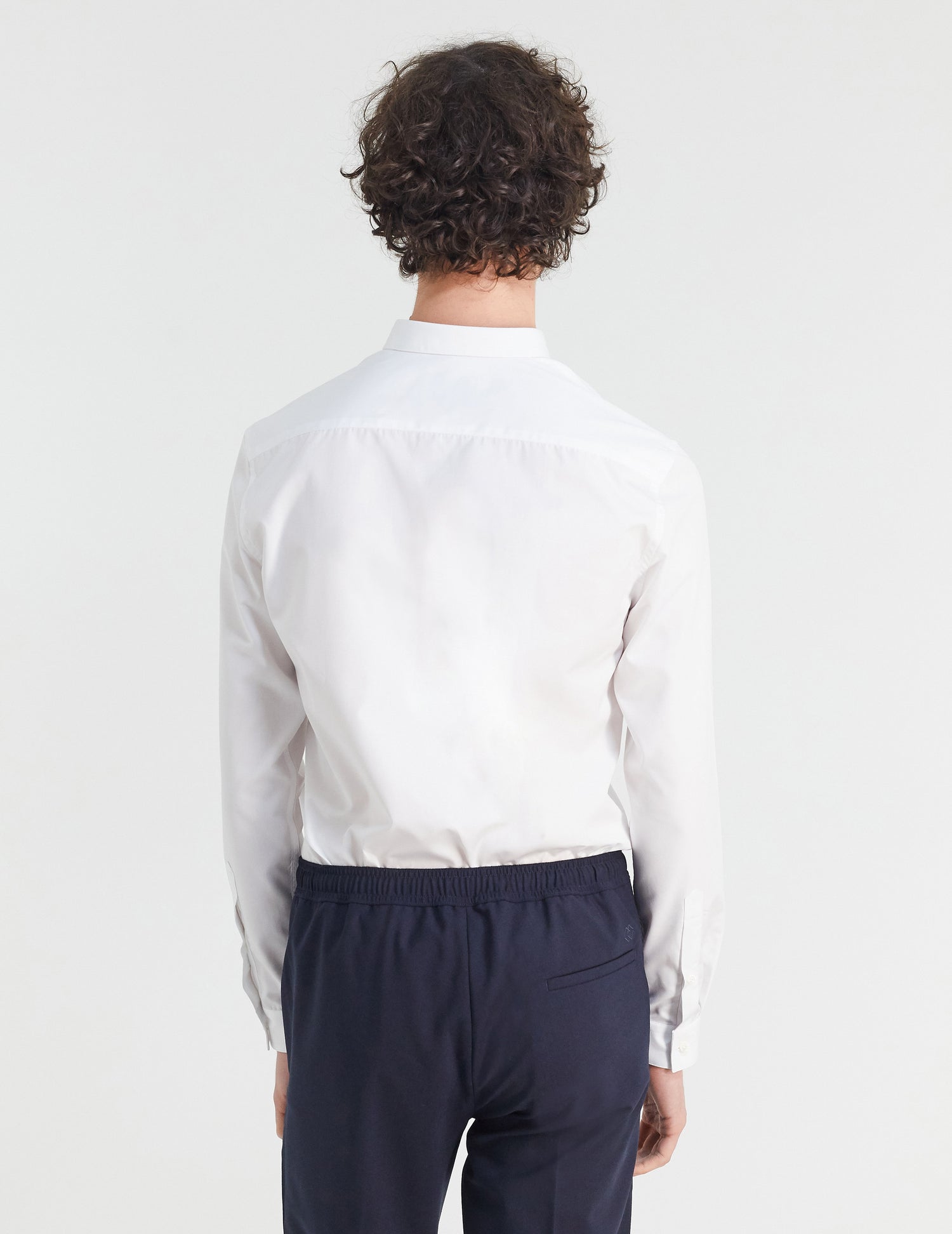 Fitted white shirt - Poplin - Sewn Collar#4