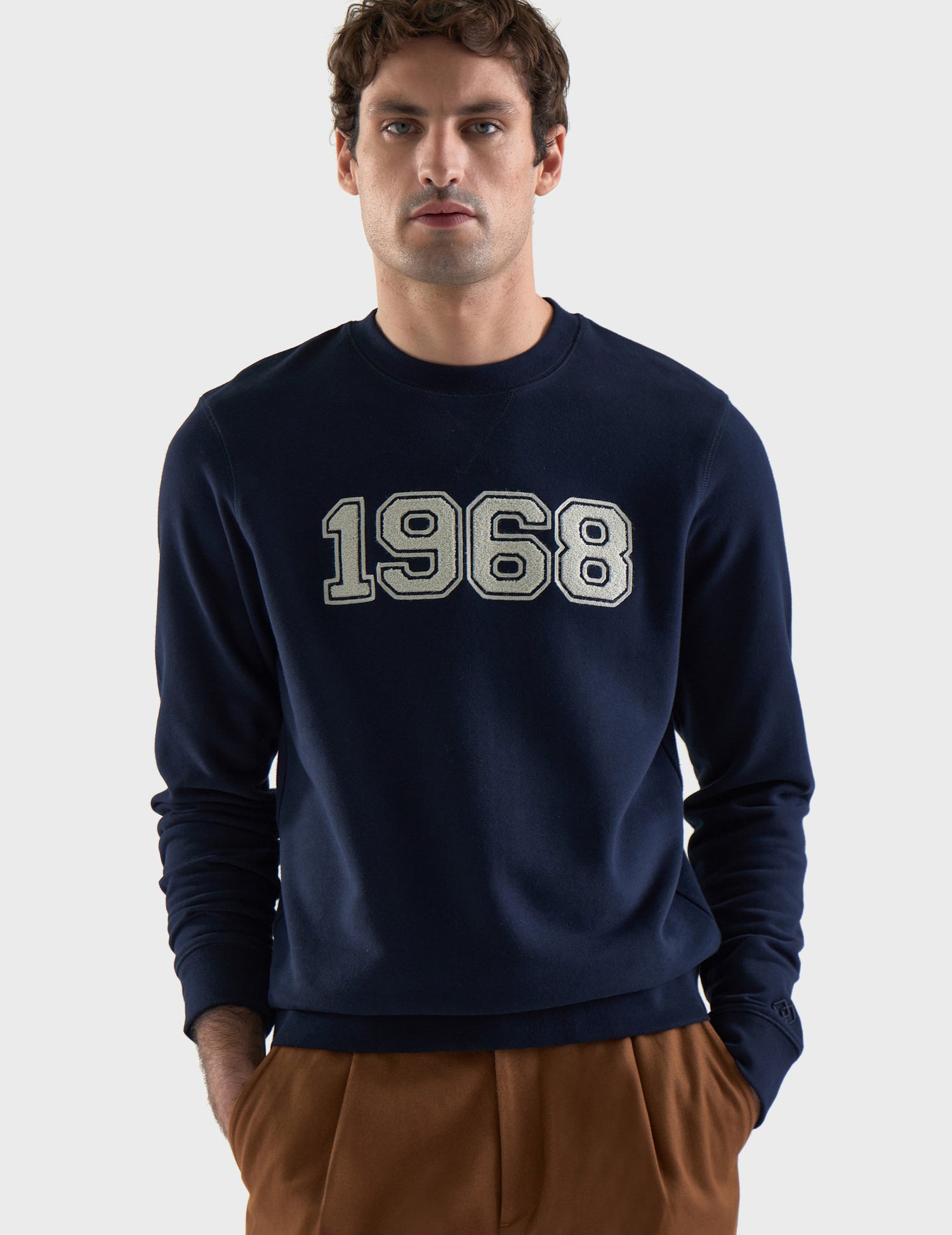 Navy cotton Danny sweatshirt