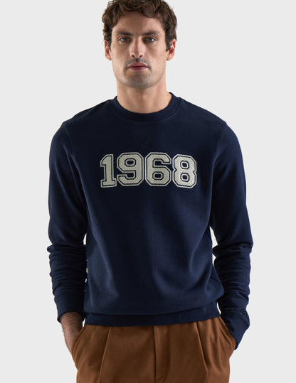 Navy cotton Danny sweatshirt
