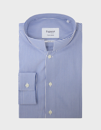 Chemise Ajustée rayée bleue